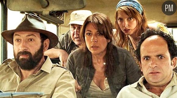 Valérie Benguigui avec Kad Merad, Lionel Abelanski et Frédérique Bel dans "Safari"