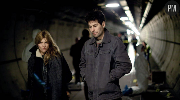 Clémence Poésy et Cédric Vieira dans "Tunnel".