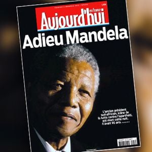 Mort de Nelson Mandela : la Une du Parisien/Aujourd'hui en France.