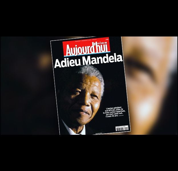 Mort de Nelson Mandela : la Une du Parisien/Aujourd'hui en France.