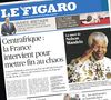 Mort de Nelson Mandela : la Une du Figaro.