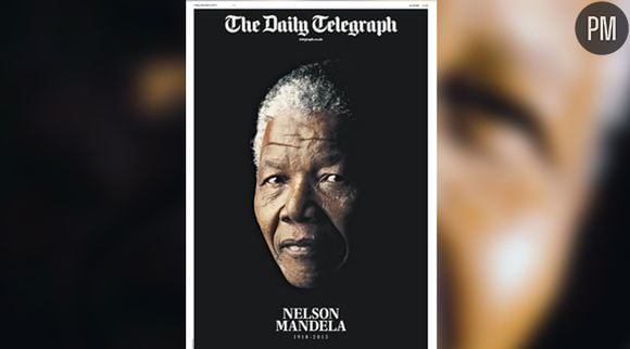 Mort de Nelson Mandela : la Une du Daily Telegraph.