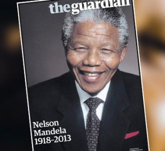 Mort de Nelson Mandela : la Une de The Guardian.