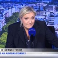 Marine Le Pen menace en direct d'attaquer en justice une spectatrice d'Europe 1