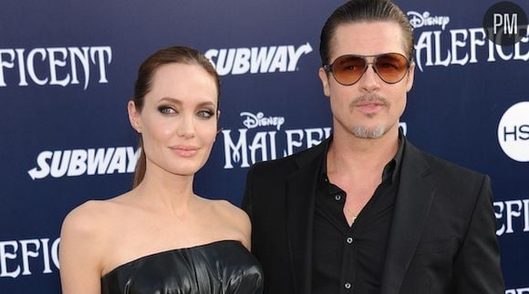 Brad Pitt et Angelina Jolie sur le tapis rouge de "Maléfique"