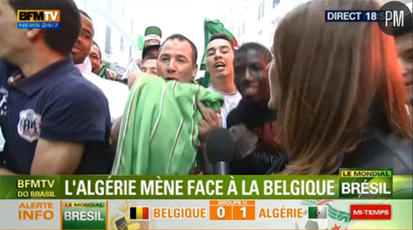 Une journaliste de BFMTV très chahutée par les supporters algériens