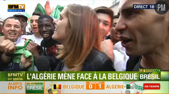 Une journaliste de BFMTV très chahutée par les supporters algériens