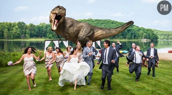 Jeff Goldblum de retour à Jurassic Park pour une photo de mariage