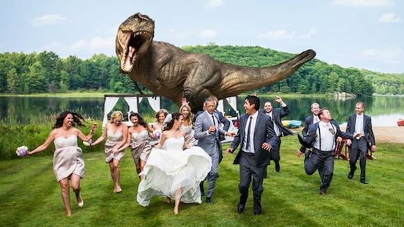 Jeff Goldblum en guest sur une photo de mariage très spéciale