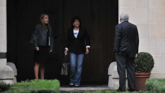 Jean-Pierre Elkabbach, Michel Field, DSK et Anne Sinclair à l'anniversaire d'Anne Hommel