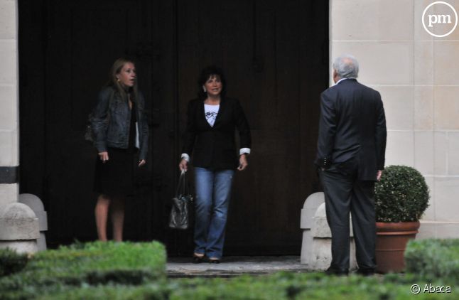 Anne Hommel, Anne Sinclair et Dominique Strauss-Kahn, le 4 septembre 2011.