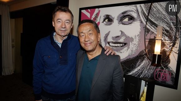 Renaud Le Van Kim avec Michel Denisot en 2014