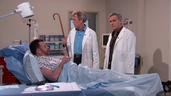 George Clooney parodie "Urgences" avec "Dr House" pour Jimmy Kimmel