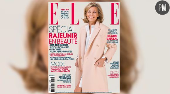 Claire Chazal, pour la première fois à la Une de "Elle".