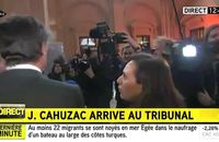 Jérôme Chuzac à son arrivée à son procès.