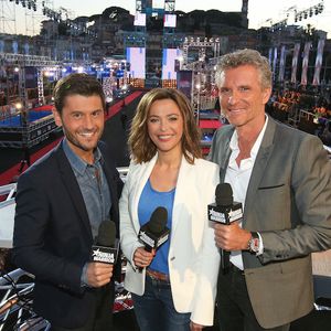 Denis Brogniart, Sandrine Quetier et Christophe Beaugrand