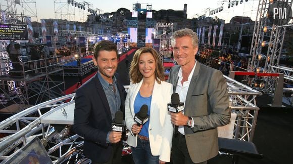 Denis Brogniart, Sandrine Quetier et Christophe Beaugrand