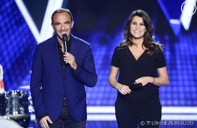 Nikos Aliagas et Karine Ferri dans "The Voice" 2016