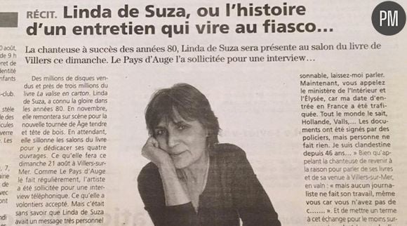 L'interview de Linda de Suza au "Pays d'Auge"