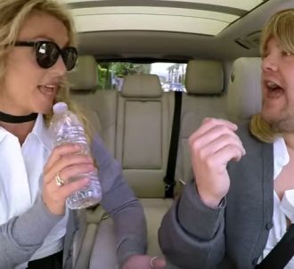 Britney Spears et James Corden dans le 'Carpool Karaoke'.