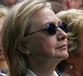 Hillary Clinton, avant son malaise, lors des cérémonies...