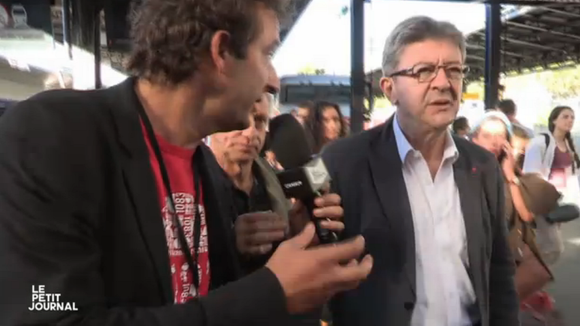 "Le Petit Journal" : Grosse tension entre Cyrille Eldin et Jean-Luc Mélenchon