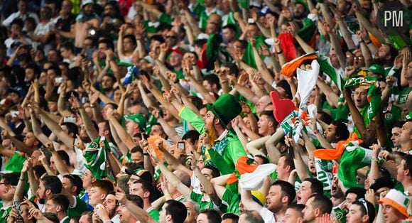 Les supporters irlandais pendant l'Euro 2016.