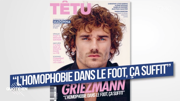 A la Une de "Têtu", Antoine Griezmann s'engage contre l'homophobie dans le football