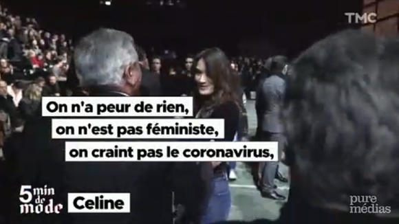 "On n'est pas féministe, on craint pas le coronavirus" : Carla Bruni s'excuse après un "navrant trait d'humour"