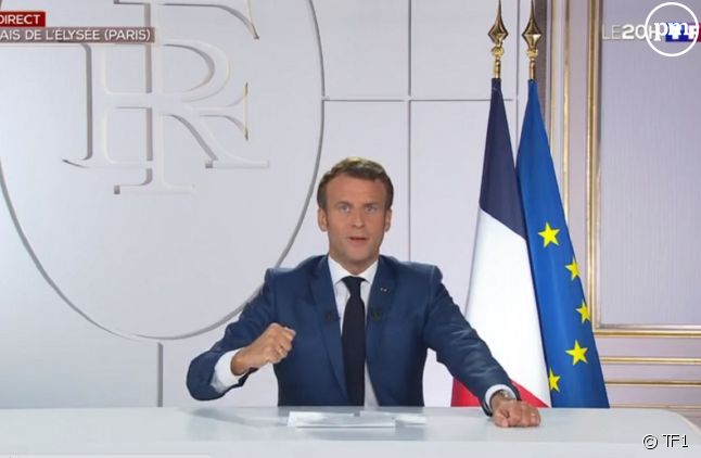 Emmanuel Macron en interview sur TF1.