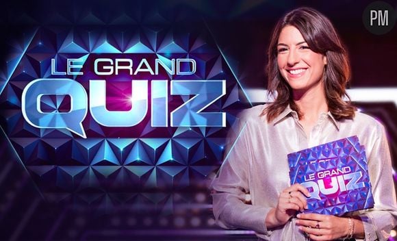 Hélène Mannarino présente "Le grand quiz" sur TF1.