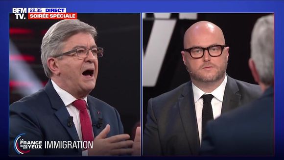 Jean-Luc Mélenchon s'emporte contre Philippe Corbé sur BFMTV.