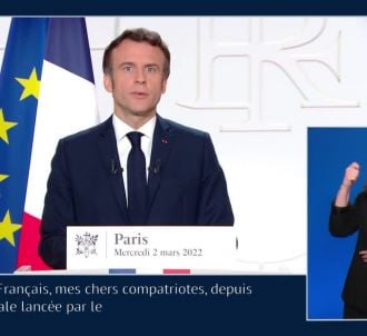 Le début de l'allocution d'Emmanuel Macron sur TF1