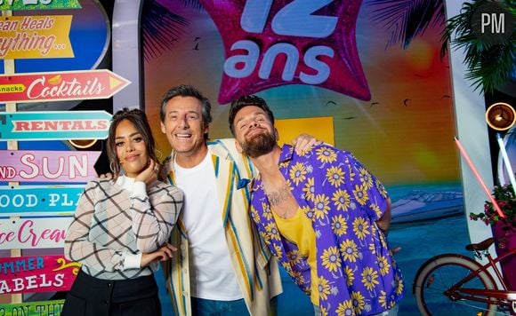 Amel Bent, Jean-Luc Reichmann et Keen-V.