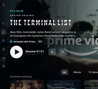 Le nouveau design d'Amazon Prime Video