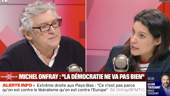 "Pourquoi vous êtes méprisante ?" : Échange tendu entre Apolline de Malherbe et Michel Onfray sur BFMTV