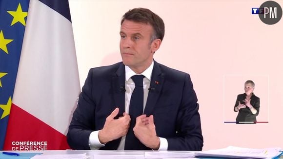 TF1, France 2, BFMTV, CNews, LCI et Franceinfo ont retransmis la conférence de presse d'Emmanuel Macron ce mardi 16 janvier 2024.