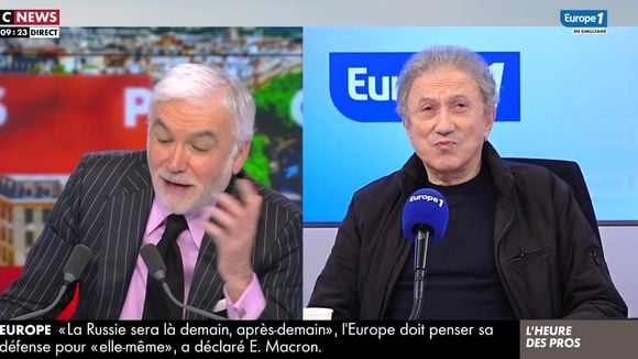 "Vous avez eu la peau de Thomas Isle !" : Pascal Praud surpris de voir Michel Drucker sur Europe 1