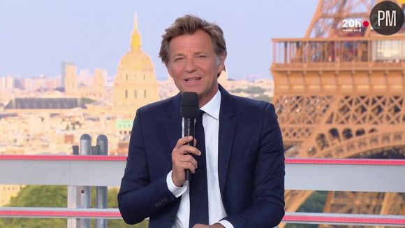 Laurent Delahousse sur le plateau du "20 Heures" de France 2 vendredi 2 août.