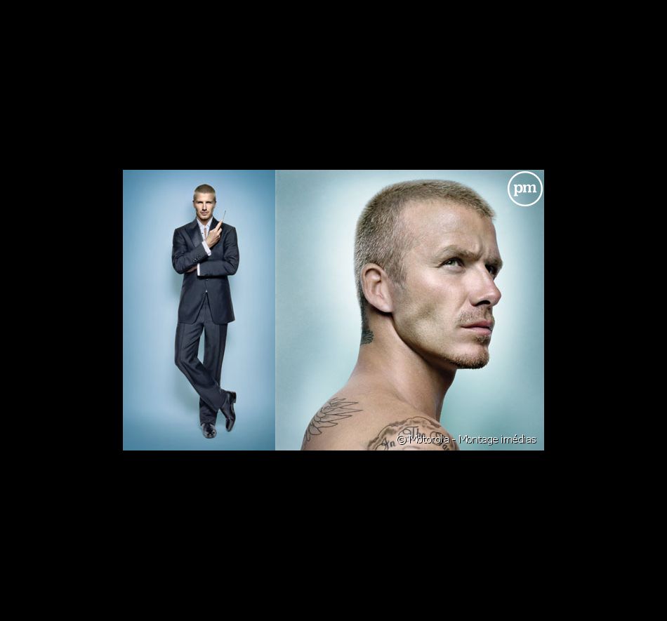 David Beckham, en campagne pour Motorola.