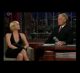 Paris Hilton au David Letterman Show de CBS le 28...