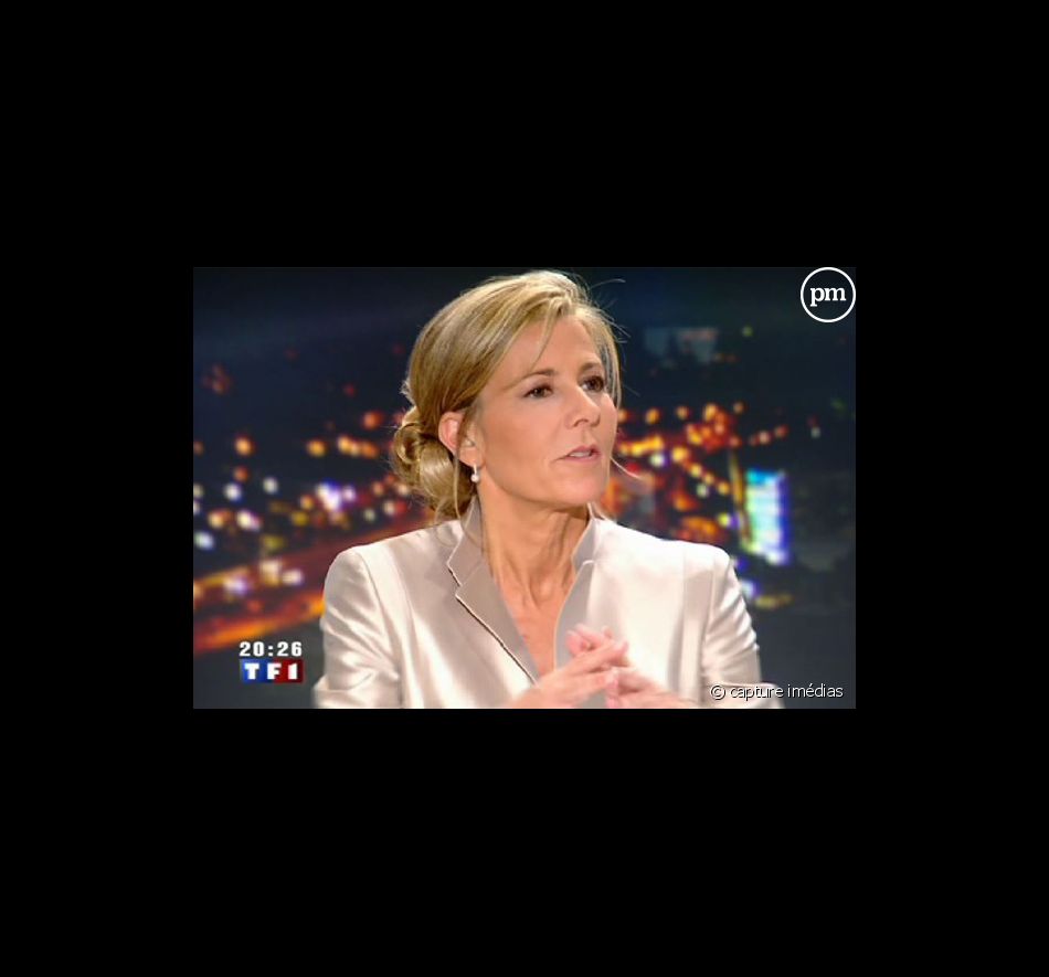 Claire Chazal, à la présentation de la soirée spéciale "Elections Municipales 2008" sur TF1.