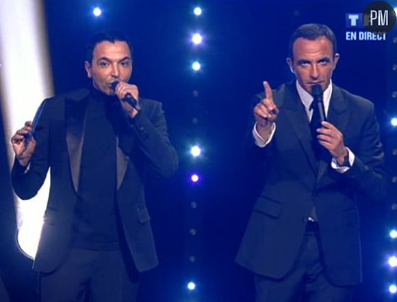 Kamel Ouali et Nikos Aliagas lors des NRJ Music Awards 2010