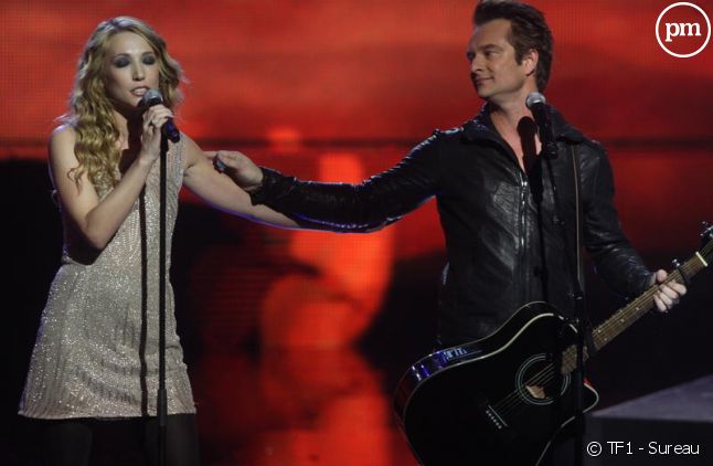 Laura Smet et David Hallyday, le 24 janvier 2010 sur la scène des "NRJ Music Awards"