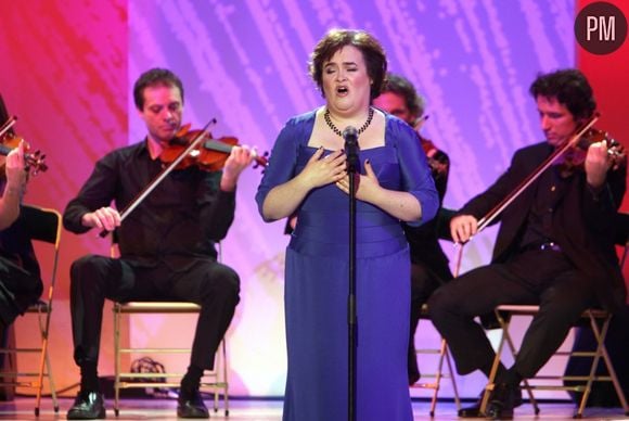 Susan Boyle sur le plateau du "Grand Journal de Canal+"