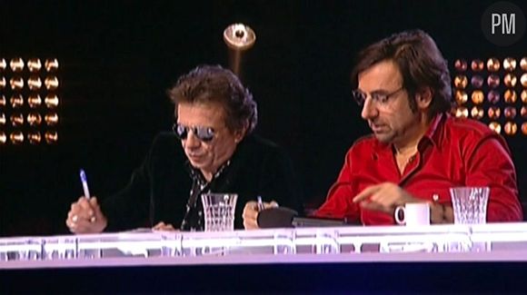 Philippe Manoeuvre et André Manoukian lors des auditions de "Nouvelle Star"