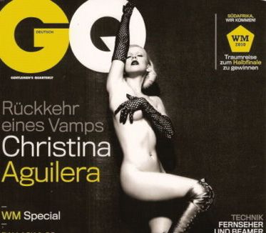 Christina Aguilera nue en couv du GQ allemand