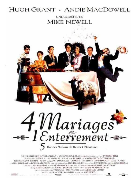 Affiche : 4 mariages et 1 enterrement