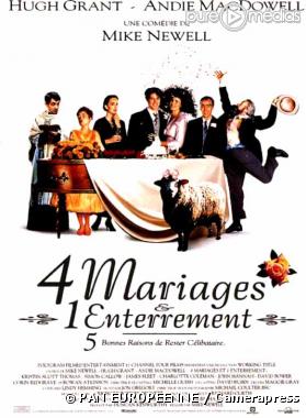 Affiche : 4 mariages et 1 enterrement