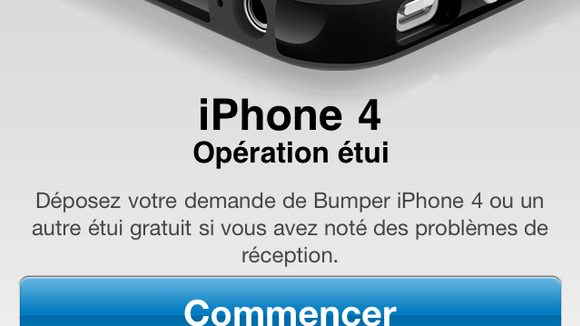 Bug iPhone 4 : Apple a lancé une application iPhone pour commander sa coque gratuite